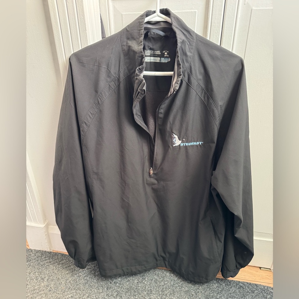 Men's Black windbreaker  Jacket. Waterproof